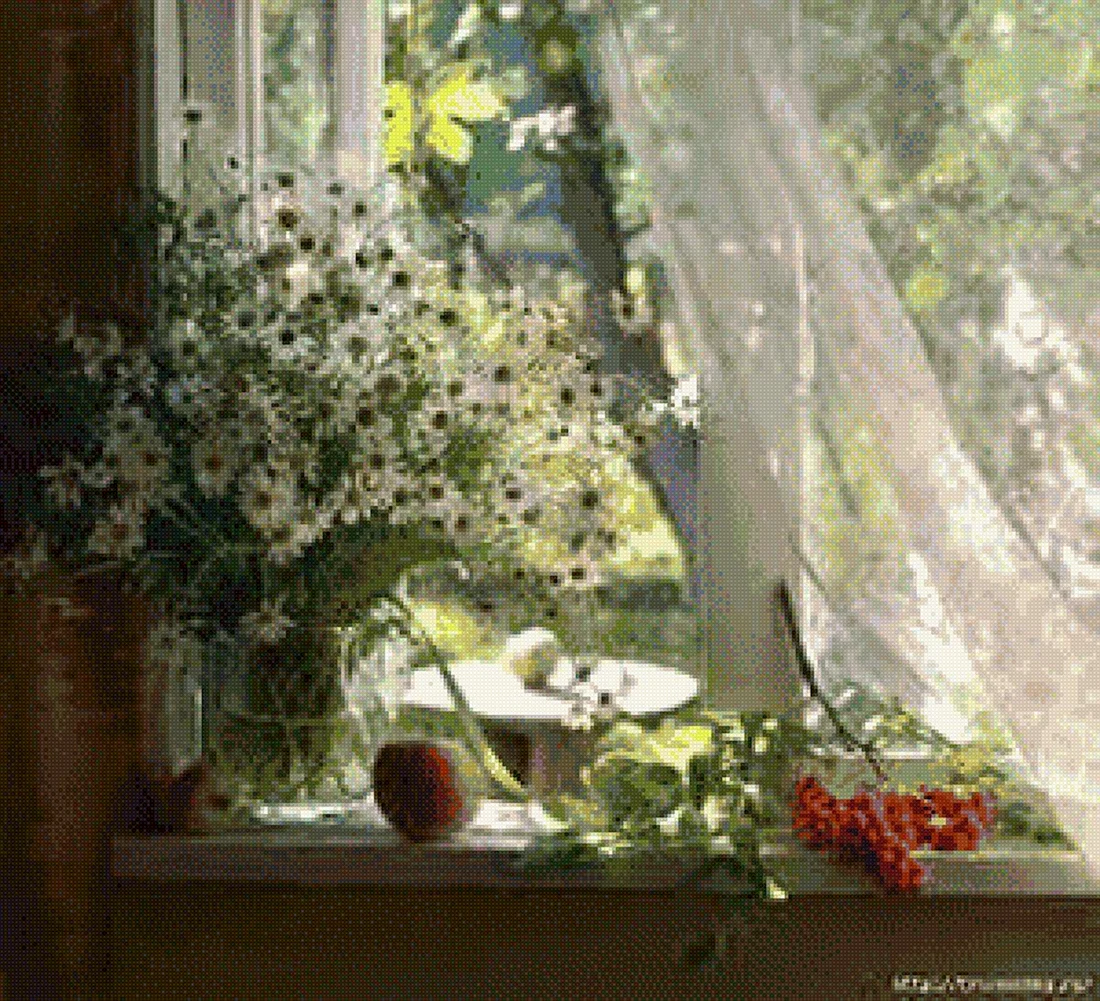 Летние цветы на окне