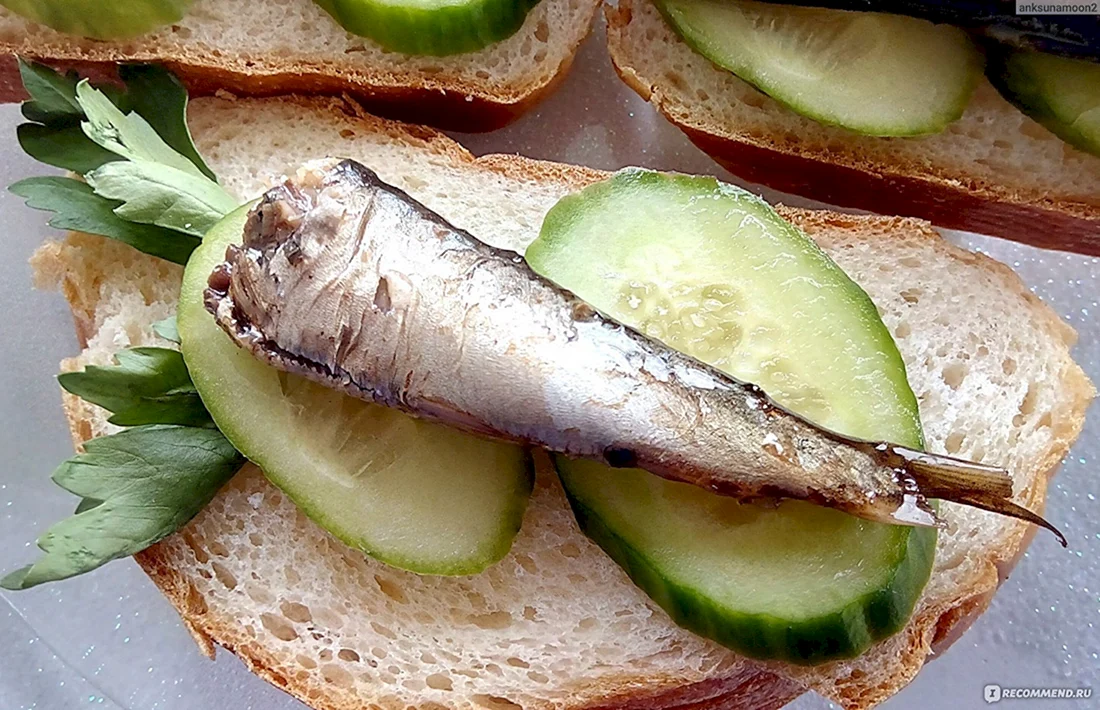 Анастасия Скрипкина бутерброды со шпротами