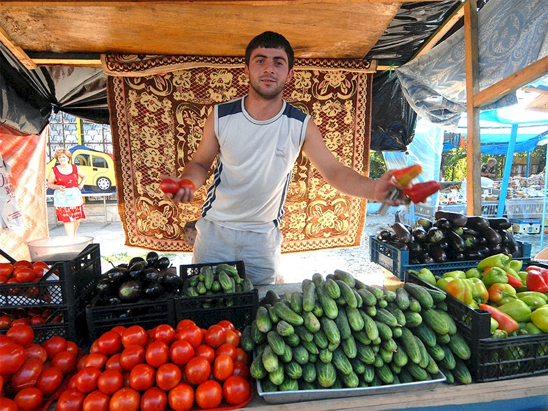 Азербайджанцы на рынке