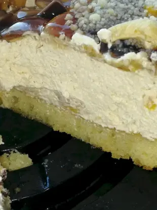 Бисквитный лимонный торт с меренгой