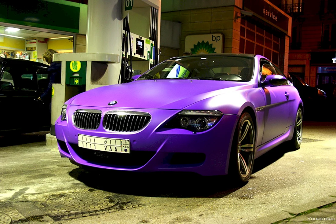 БМВ м6 фиолетовая