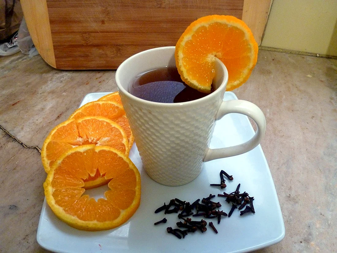 Чай с апельсиновыми корками