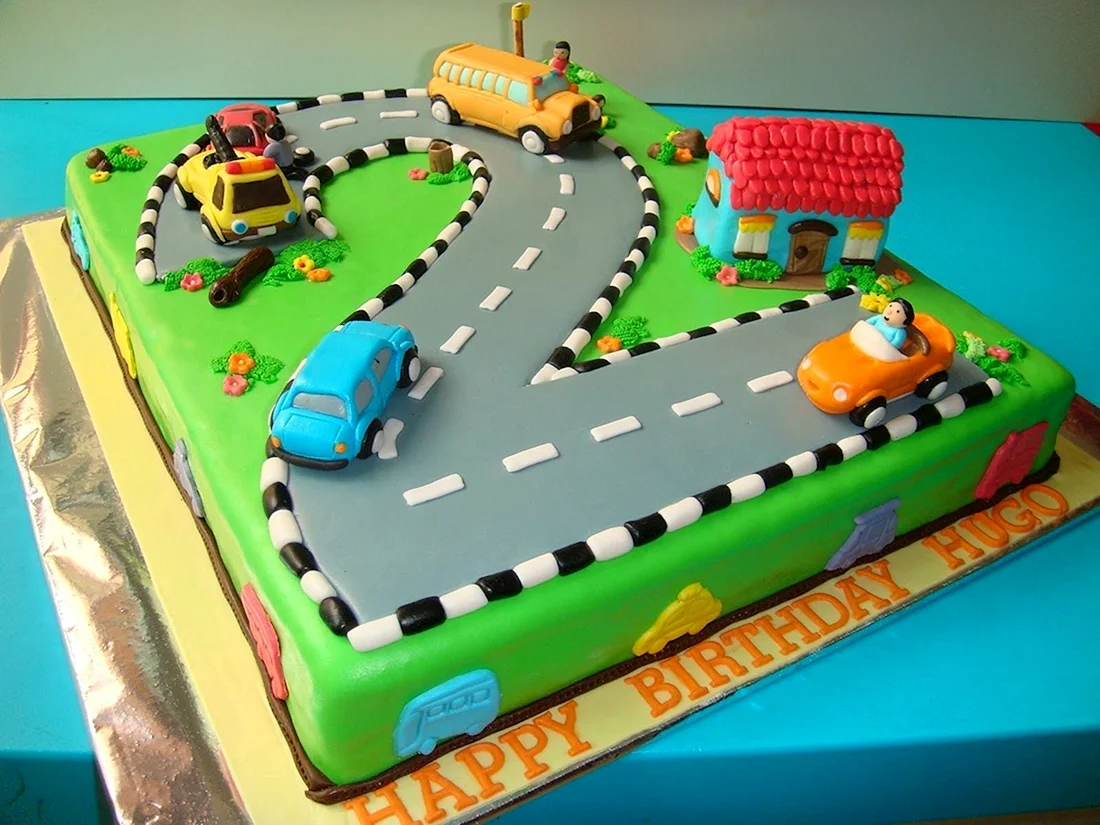 Детский торт на день рождения мальчику 2 года