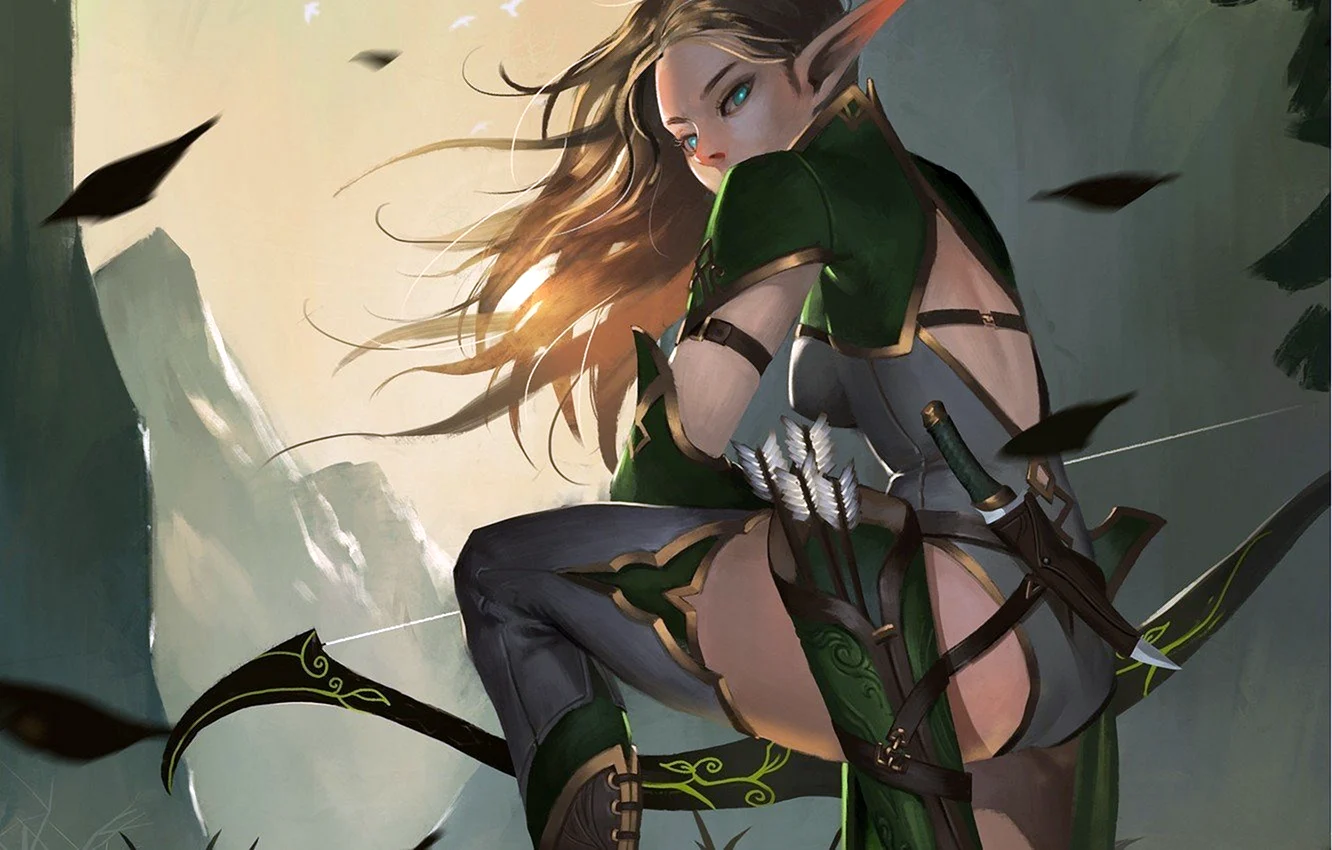 Эльфийка-лучница Elf