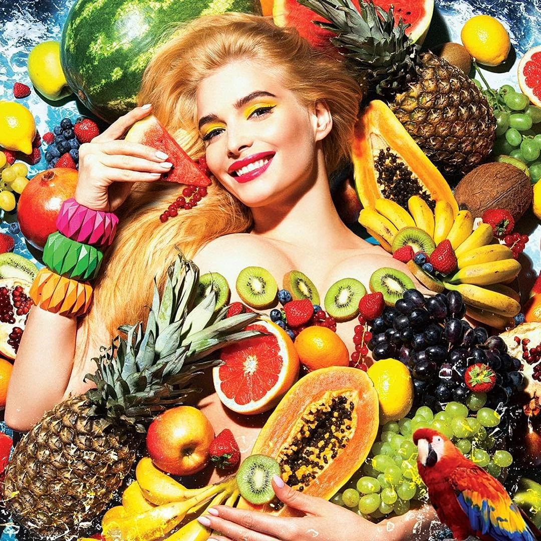 Фотосессия с фруктами