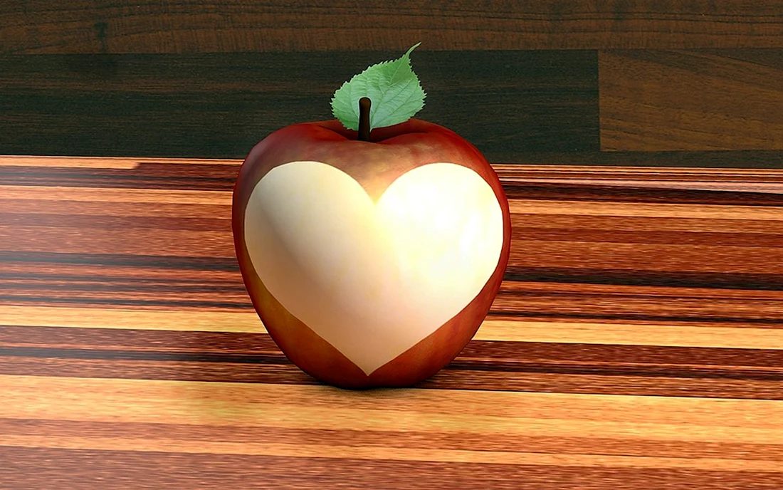 Яблоко сердце