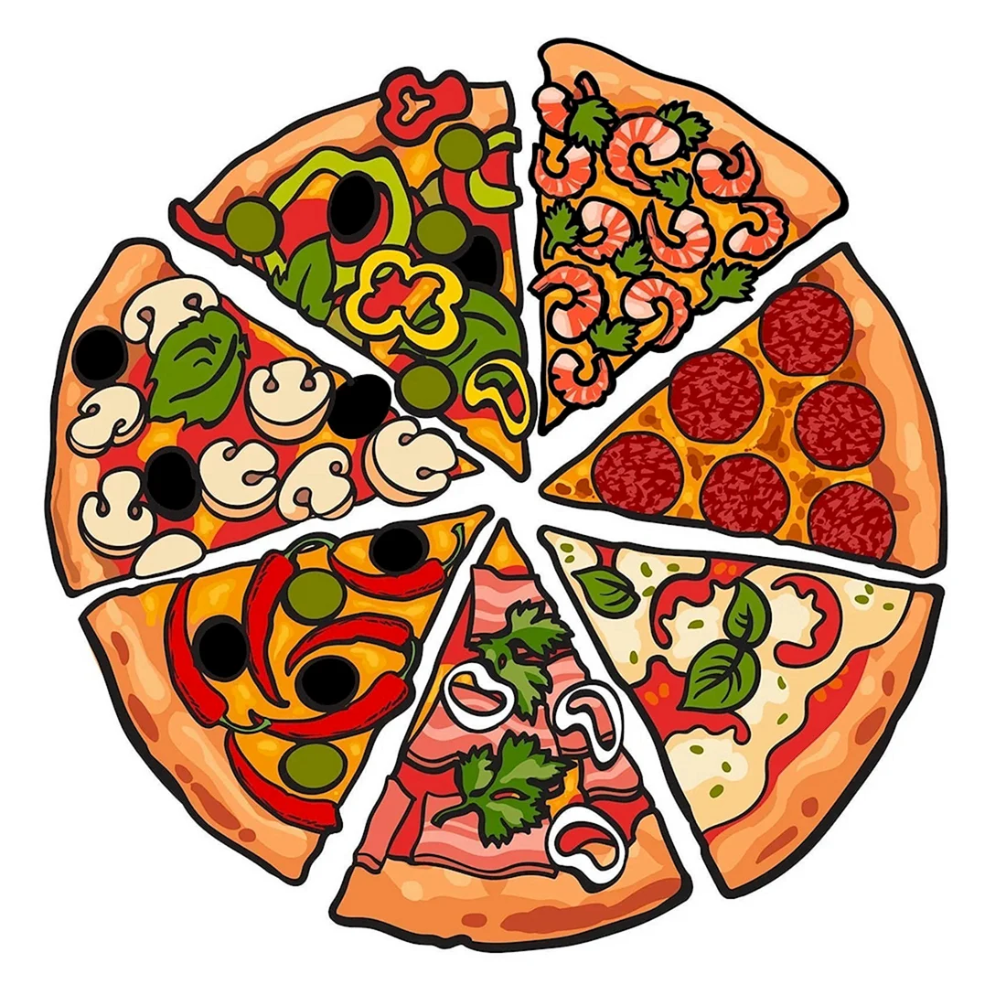 Итальянская пицца рисунок