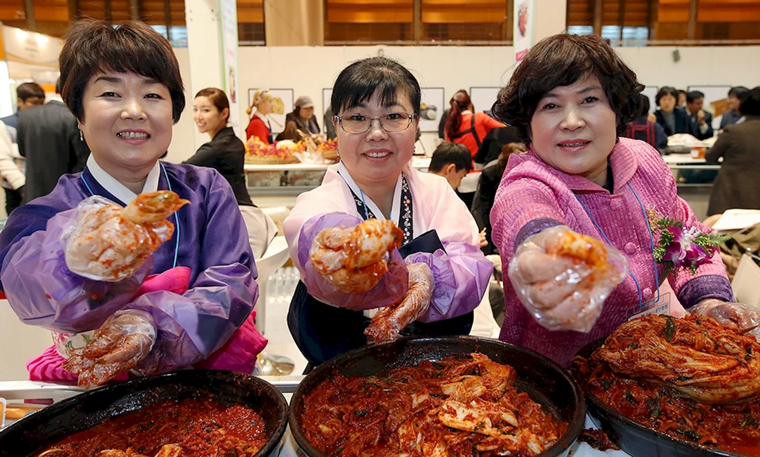 Южная Корея еда кимчи