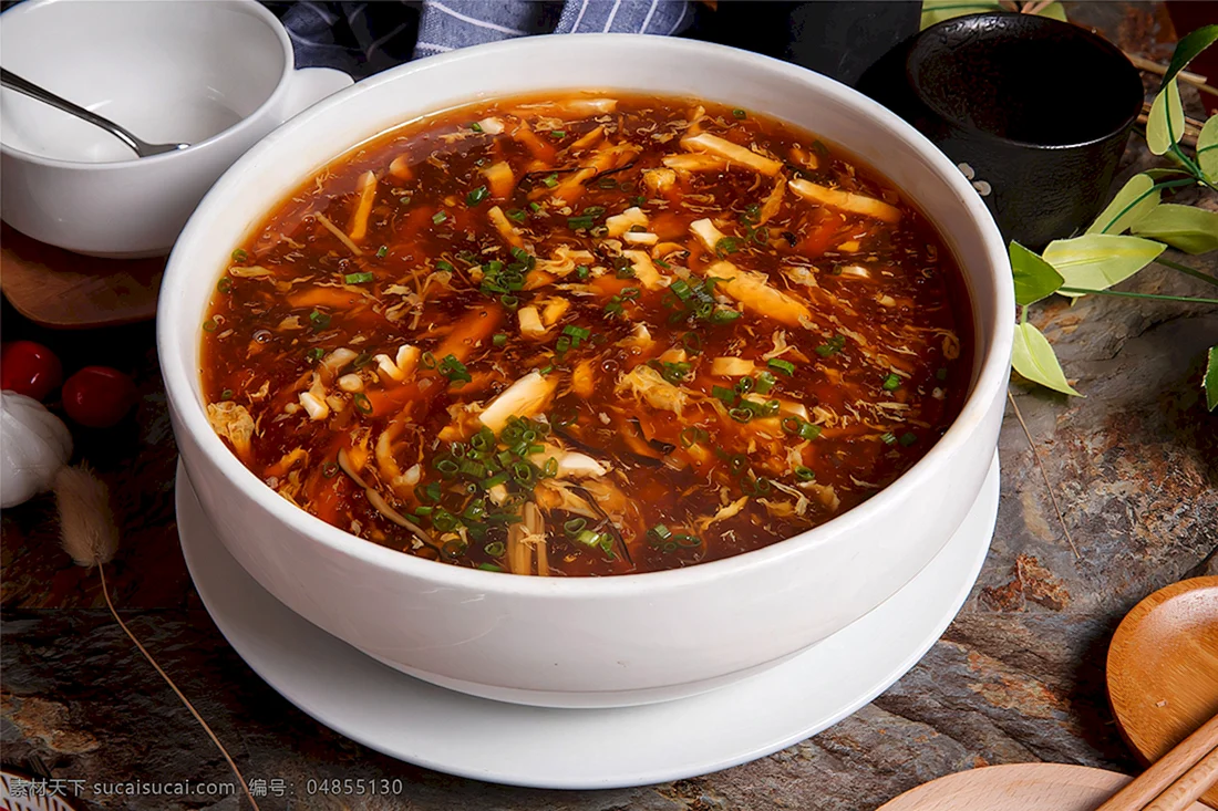 Кисло острый суп китайский