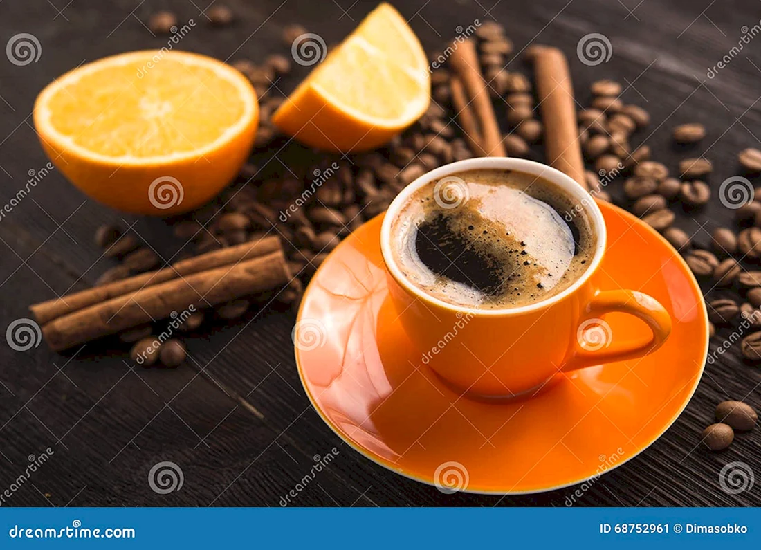 Кофе корица апельсин