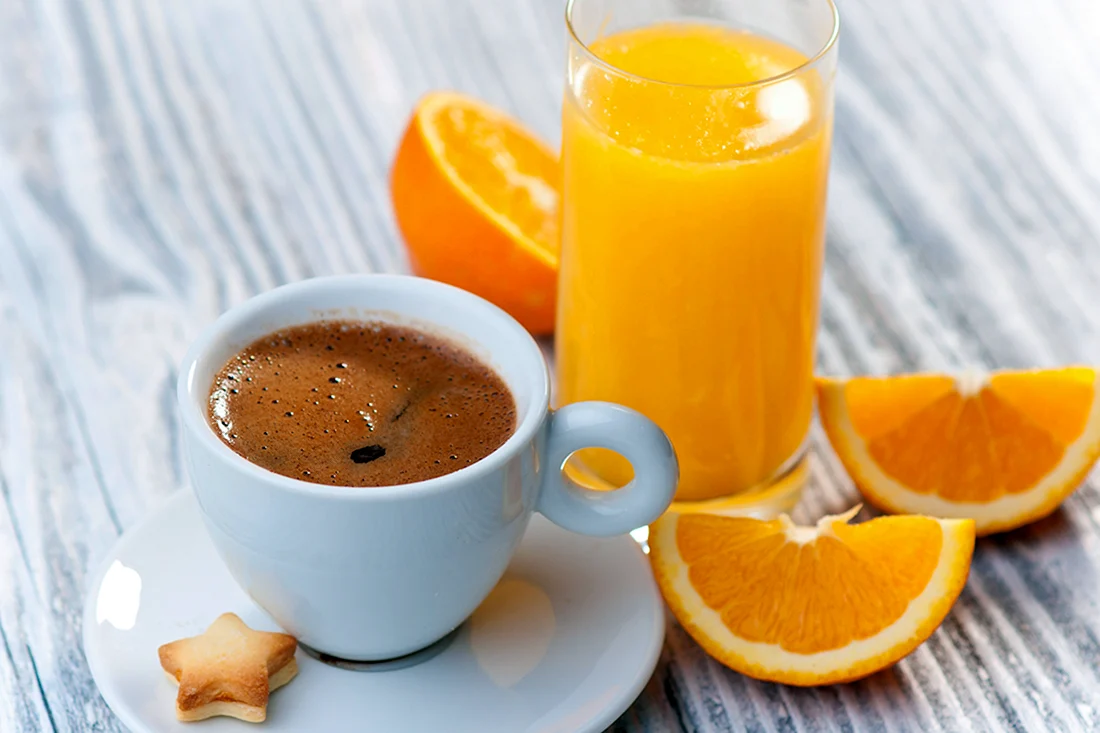 Кофе с апельсиновым соком