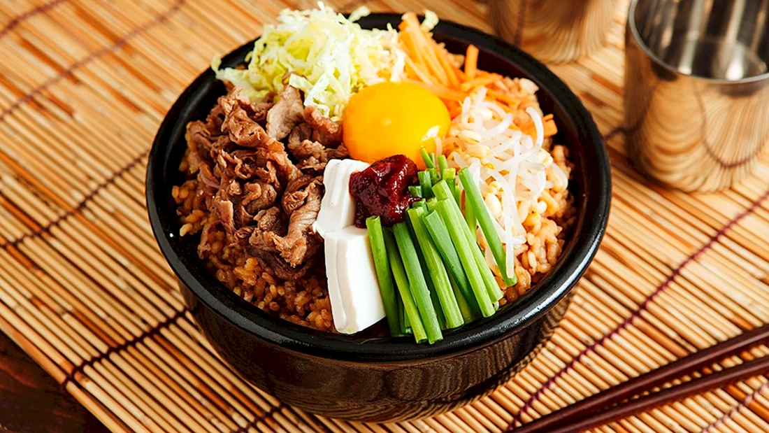 Корейские блюда с рисом