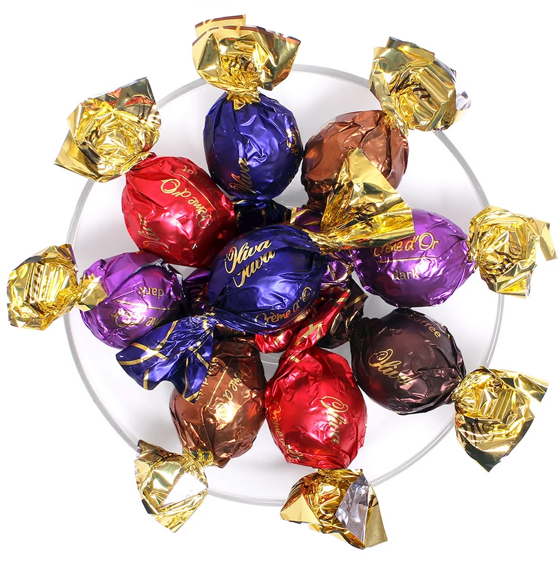 Круглые шоколадные конфеты