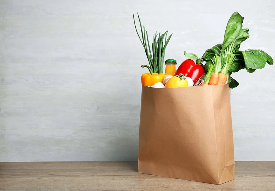 Paper Bag with Vegetables