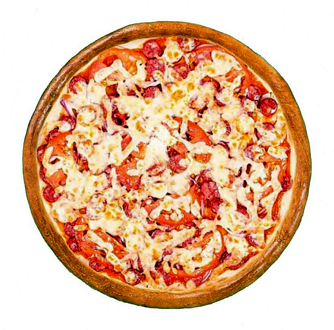 Пицца с ветчиной и пепперони