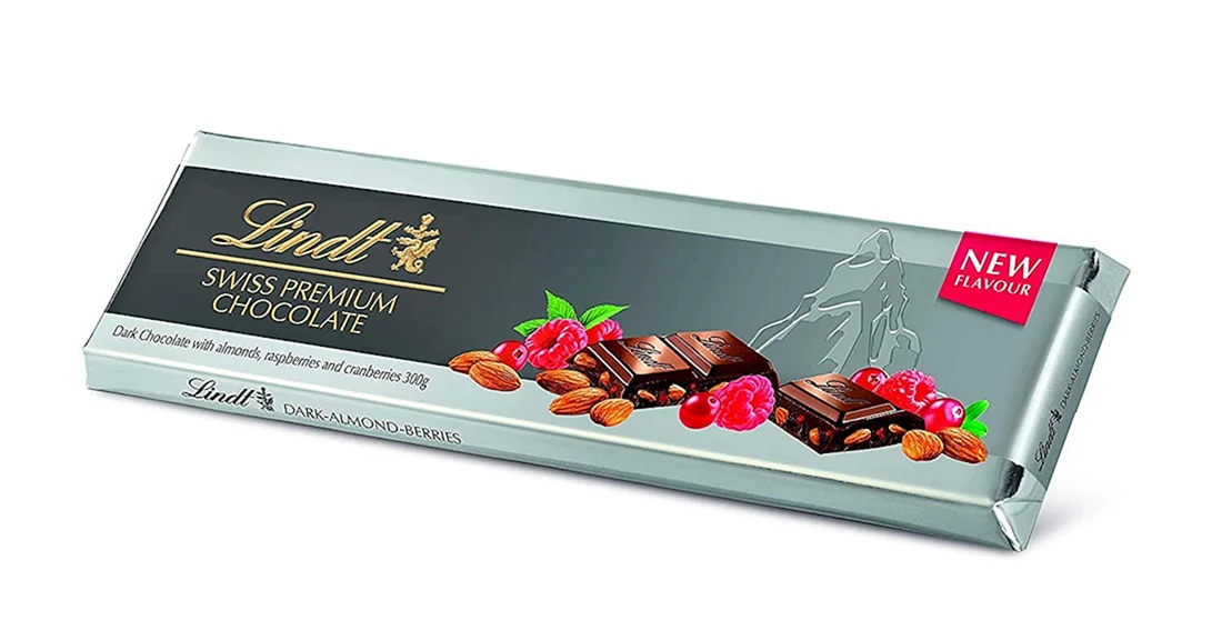 Шоколад Lindt Swiss Premium Dark Berry-Almond