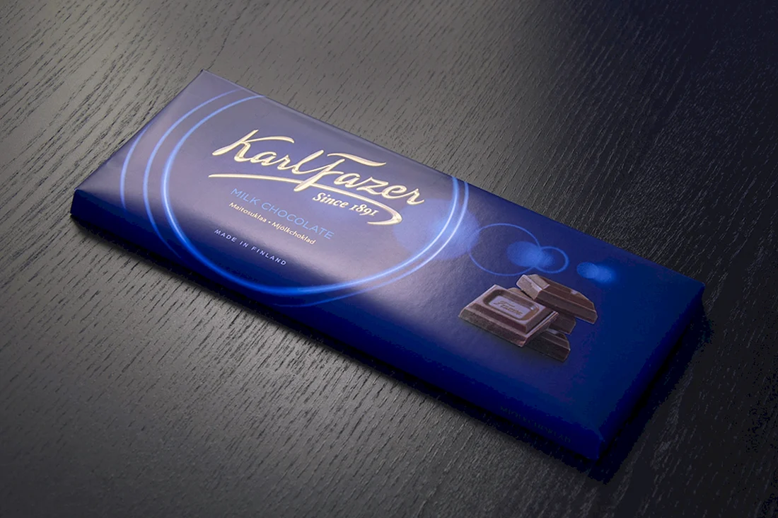 Шоколадка синяя упаковка