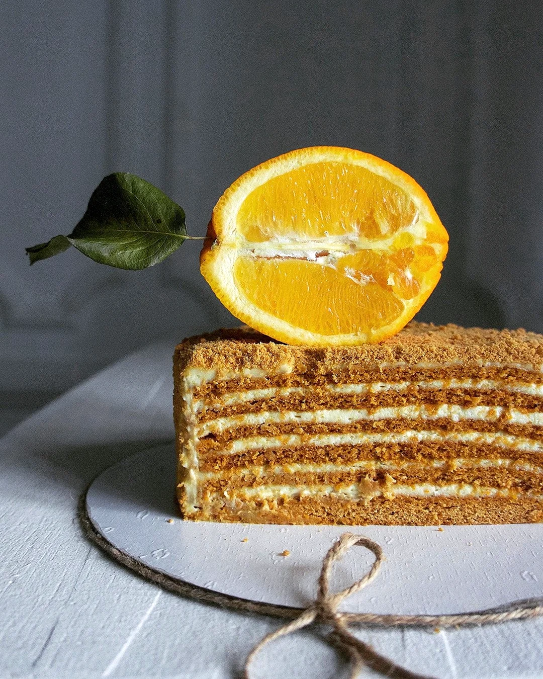 Торт апельсиново медовый