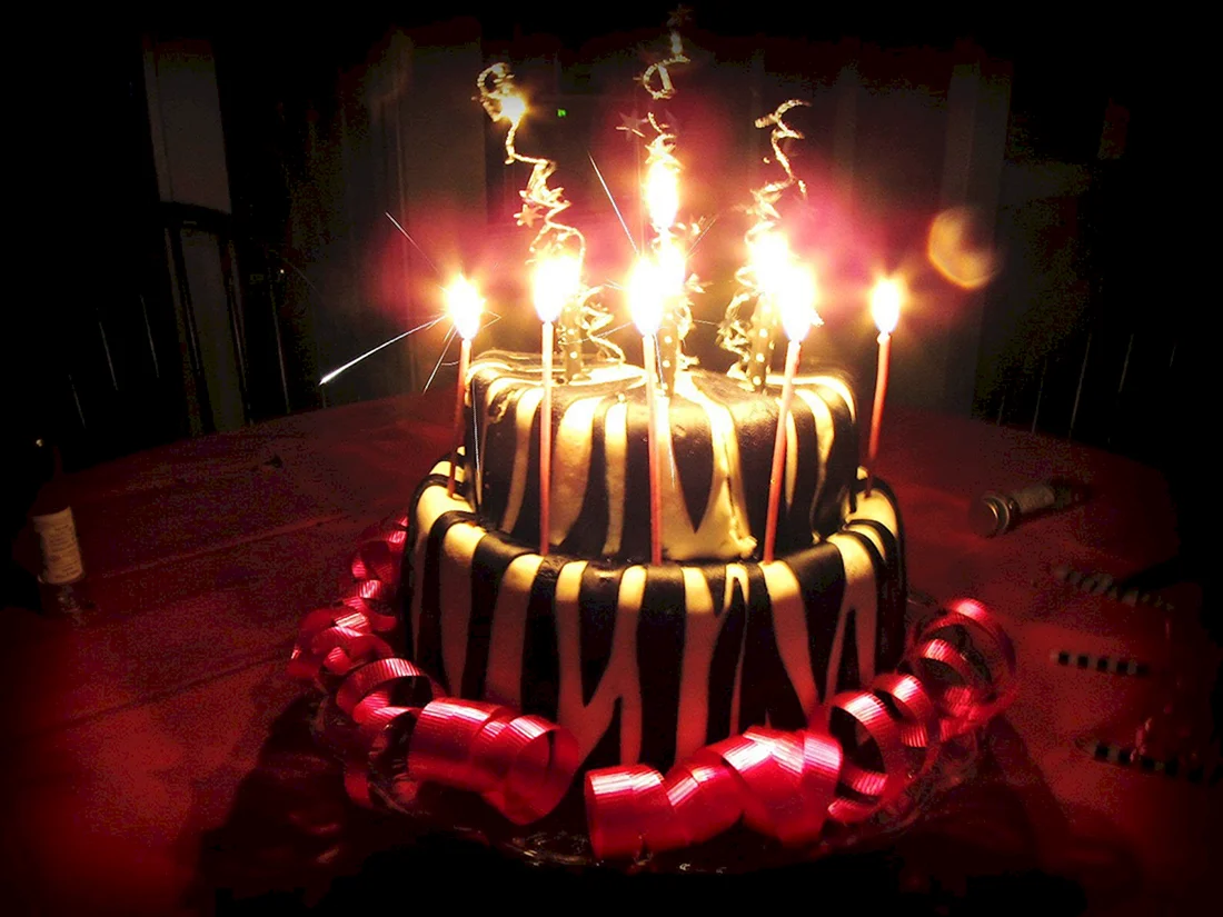 Торт с днем рождения