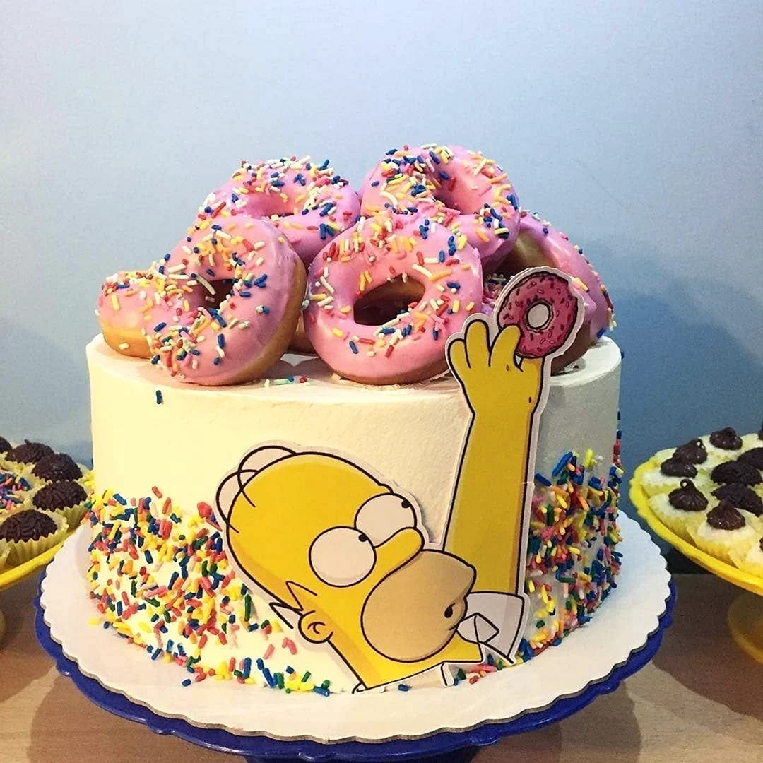 Торт с Гомером Симпсоном