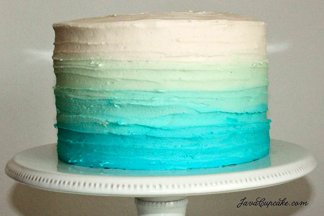 Торт с переходом цвета