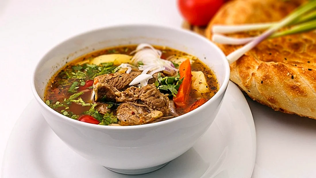 Узбекское блюдо Хашлама