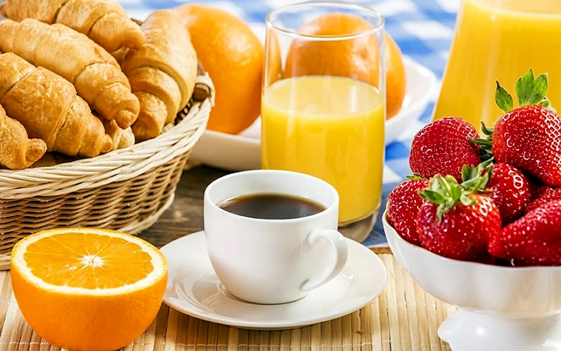 Завтрак с апельсиновым соком