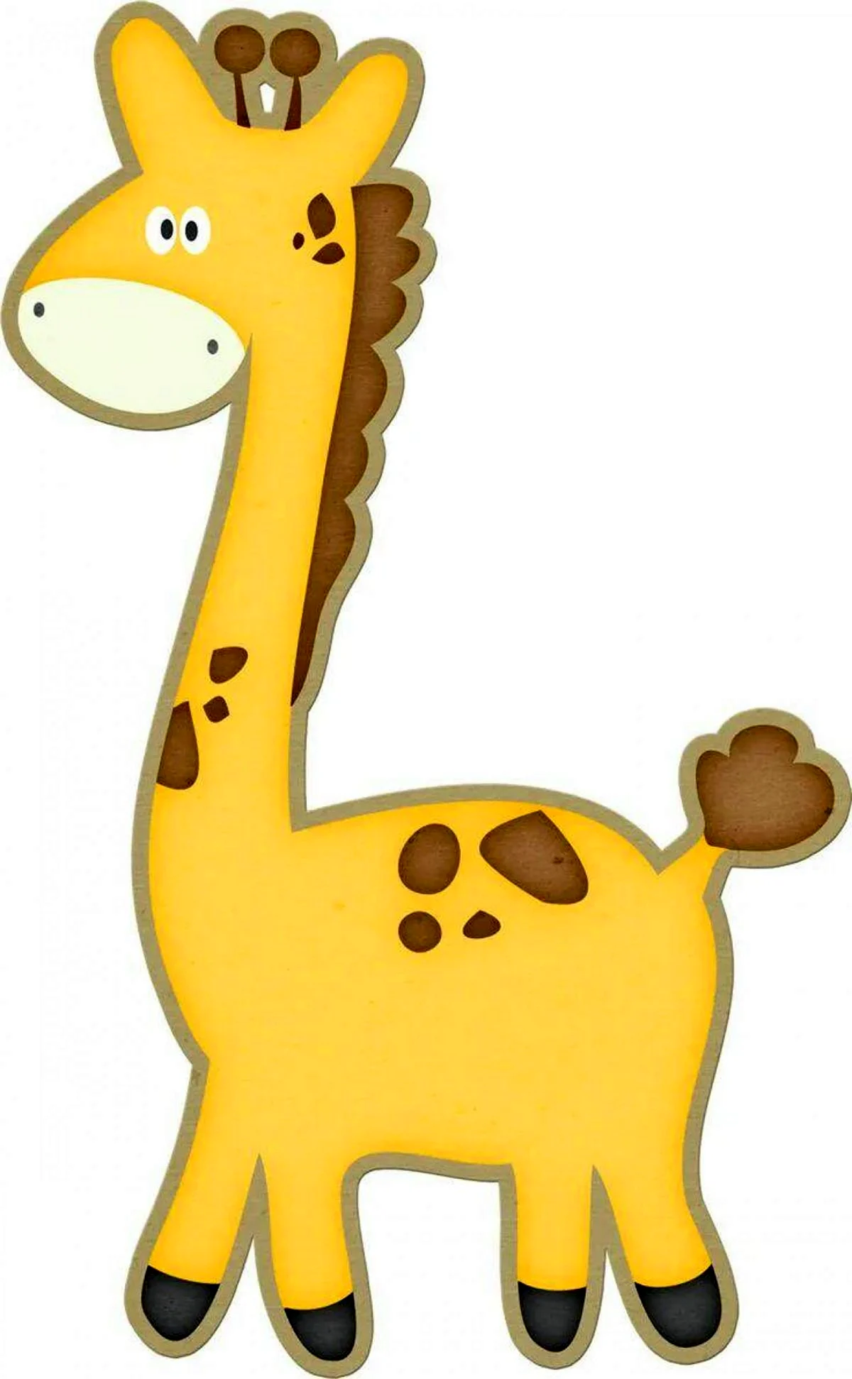 Жираф без пятнышек